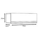 Aéreo Basculante Karen 80 Cm Nature Off White Peternella Móve