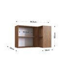 Aéreo Canto Reto 62x98,5x32 Cm Giovanna Freijó/branco