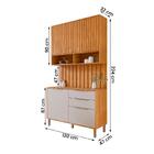 Aéreo Com Balcão Painel Divina 120cm 4 Portas E 2 Gavetas