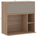 Aéreo Com Nicho Para Micro Ondas Yara 1 Porta Basculante 1310