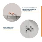 Aéreo De Canto Reto Arizona Cabecasa Madeiraoriginals Branco/