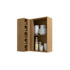 Aereo De Canto Suprema 1 Porta Freijó/preto Fosco