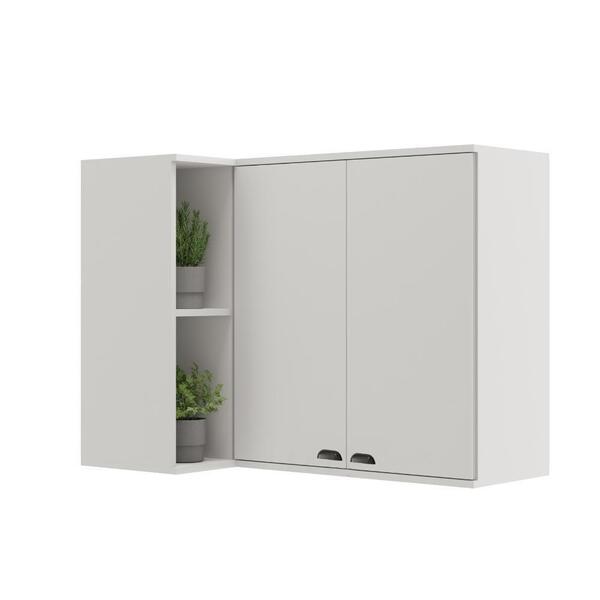 Aéreo De Cozinha Canto 2 Portas Lótus Carraro Branco