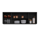 Aéreo Lavinia 160cm Para Cozinha Preto Com Grafite - Vallisa