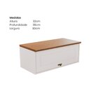 Aéreo Para Cozinha Geladeira 1 Porta Em Mdf Joy Off White