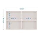 Aéreo Pérola 120 Cm 2 Portas Branco - Poquema