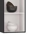 Aéreo Pérola 40 Cm  1 Portas Preto/chocolate - Poquema