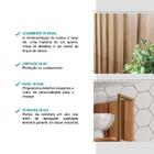 Aéreo Ripado Nogal Com Prateleiras E Tubo Ouro Velho Carraro