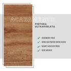 Aéreo Ripado Nogal Com Prateleiras E Tubo Ouro Velho Carraro