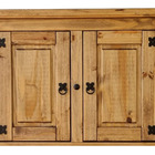 Aéreo Rústico - 2 Portas (80 Cm) - Madeira Maciça - Mel