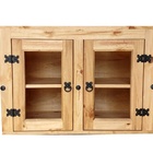 Aéreo Rústico - 2 Portas (80cm) Com Vidros -  Madeira Maciça