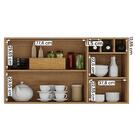 Aéreo Tunísia 120cm Com Nicho 2 Portas E Prateleiras