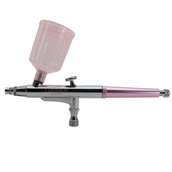 Aerografo De Gravidade Dupla Ação Bico 0.3mm Rosa