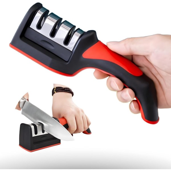 Afiador Amolador De Facas E Tesouras Diamantado Multifunciona