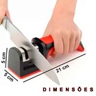 Afiador Amolador Faca 3 Em 1 Amola Poli Afia Facao Utensilio