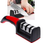 Afiador Amolador Faca 3 Em 1 Amola Poli Afia Facao Utensilio