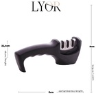 Afiador De Faca Premium Em Aco Inox E Abs Black 20x5x7 5cm