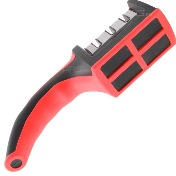 Afiador Facas Amolador Vermelho Cozinha