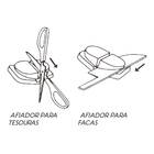 Afiador Portátil De Facas E Tesouras A Pilha Nb2000 St1683