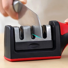 Afiador Vermelho 3 Em 1 Amolador De Facas Tesouras Cutelos