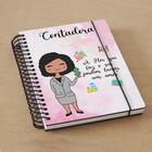 Agenda Contadora Feminina - Preto Cacheado