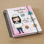 Agenda Engenheira Civíl Feminina - Preto Liso