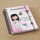 Agenda Farmacêutica Feminina - Preto Liso