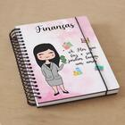 Agenda Finanças Feminina - Preto Liso