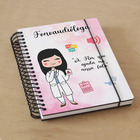 Agenda Fonoaudióloga Feminina - Preto Liso