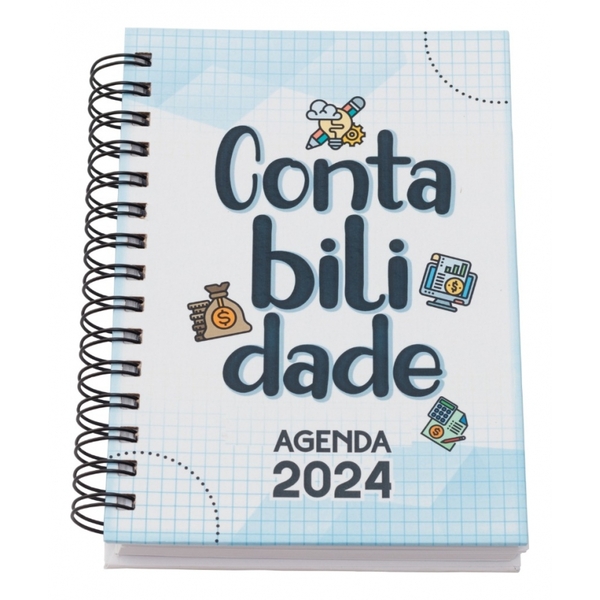 Agenda Profissões 2024 Capa Dura Laminada A5 352 Pgs - Contab