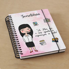 Agenda Secretária Feminina - Preto Liso