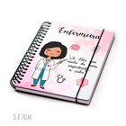 Agenda Ser Enfermeira - Preto Cacheado