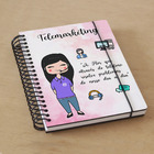 Agenda Telemarketing Feminina - Preto Liso