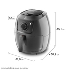 AirFryer Electrolux Family Efficient 5L por Rita Lobo EAF50 Grafite 220V