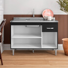 Ajl Móveis Gabriela Balcão Gabinete Com Pia Inox 120cm