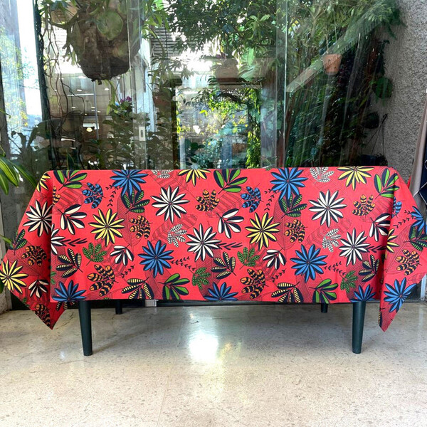 Aladim Toalha Mesa Seca 1,40x2,10  Bari Carmin