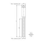 Alargador Manual Hss 6.00mm Canal Reto Din 206a 5101 Indaco