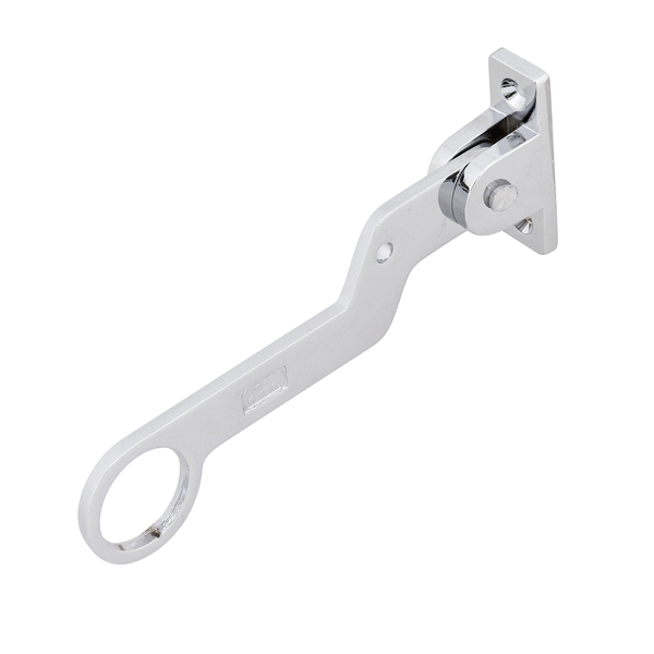 Alavanca para Janela Basculante Chata Zamac Galvanizado 140x30mm 1 peça