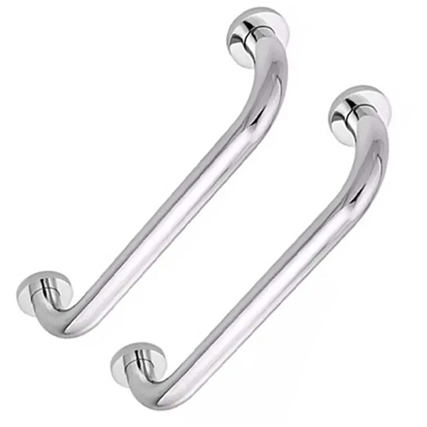 Alça Apoio 30cm Inox Kit 2 Uni Acessibilidade Cadeirante Idos