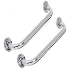 Alça Apoio Inox 50cm Kit 2 Uni Banheiro Idoso Cadeirante Defi