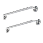 Alça Apoio Inox Kit 2 Uni 40cm Banheiro Cadeirante Idoso Defi