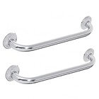 Alça Apoio Inox Kit 2 Uni 40cm Banheiro Cadeirante Idoso Defi