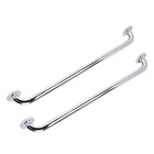 Alça Barra De Apoio Aço Inox Kit 2 Uni Suporte 70cm Box Banhe