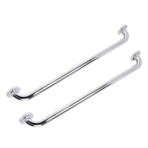 Alça Barra De Apoio Aço Inox Kit 2 Uni Suporte 70cm Box Banhe