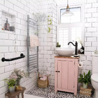 Alça De Apoio 30cm Inox Preto Fosco Barra Acessibilidade Cade