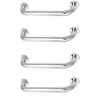 Alça De Apoio 30cm Kit 4 Unidades Inox Barra Deficiente Cadei