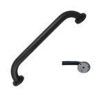 Alça De Apoio 30cm Preto Fosco Barra Inox Segurança Idoso Cad