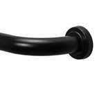 Alça De Apoio 30cm Preto Fosco Barra Inox Segurança Idoso Cad