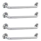 Alça De Apoio 40cm Kit 4 Unidades Inox Barra Cadeirante Acess