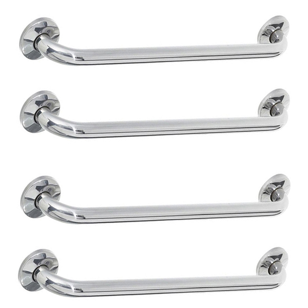 Alça De Apoio 40cm Kit 4 Unidades Inox Barra Cadeirante Acess
